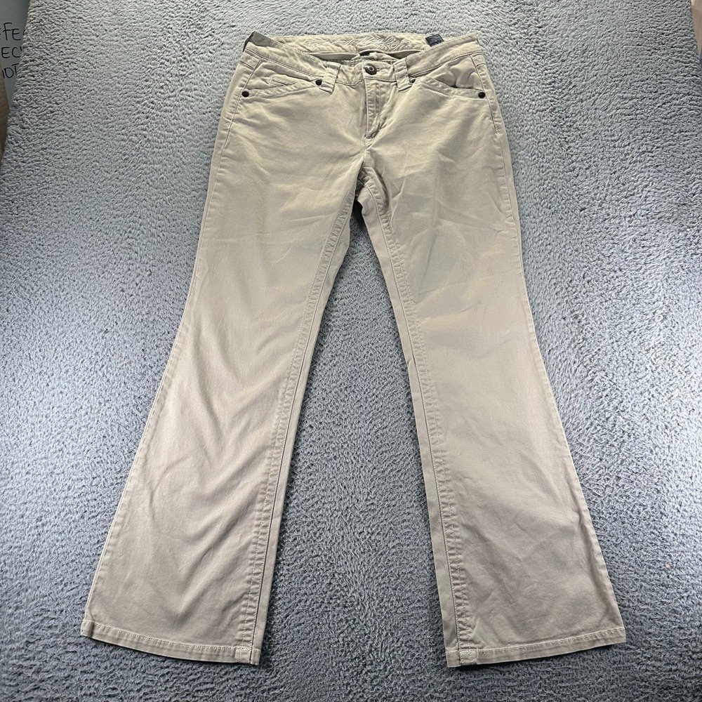 Tommy Hilfiger Jeans Womens 10 Beige Cotton Denim Bootcut Casual Outdoor Stretch